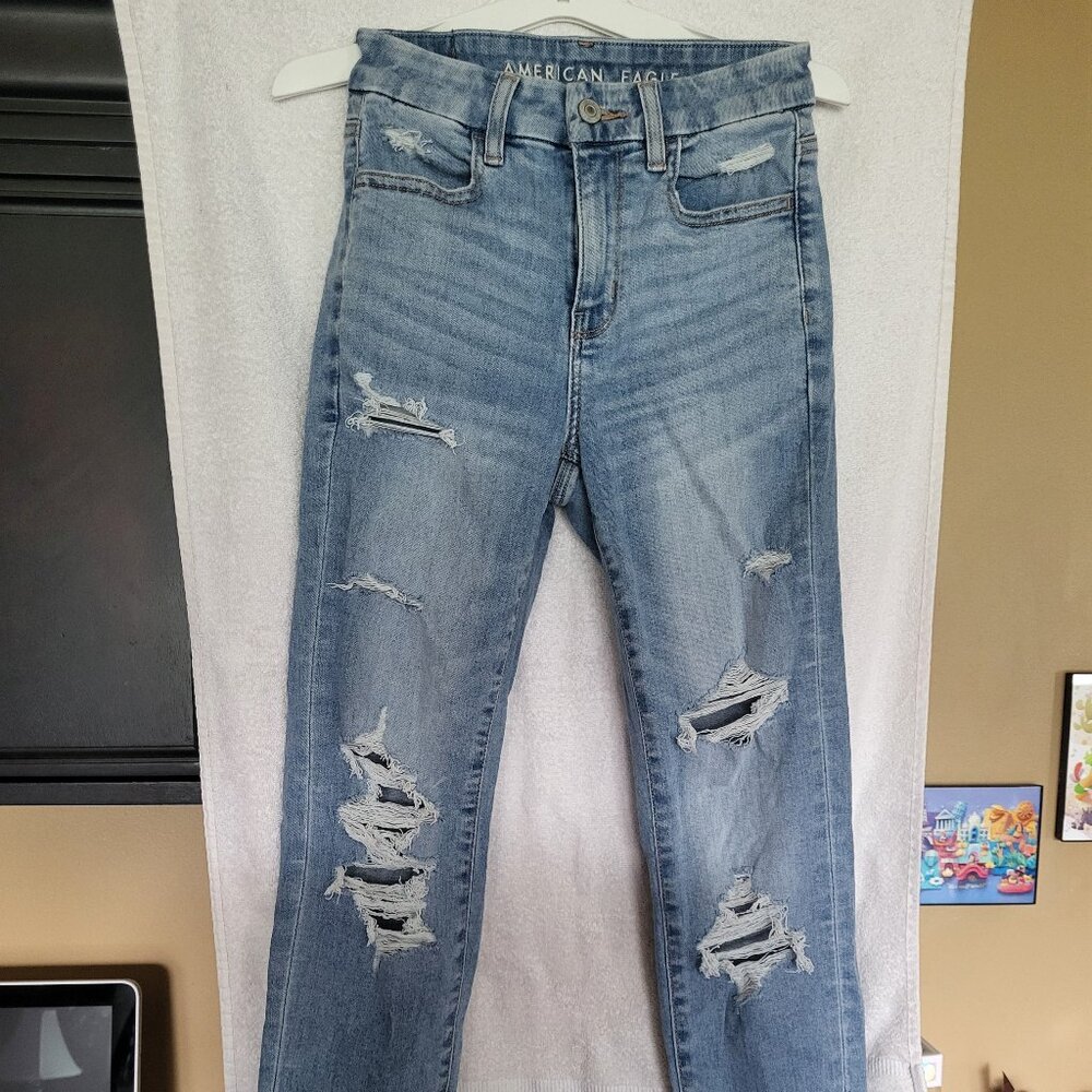 American Eagle Distressed Jeggings Size 00